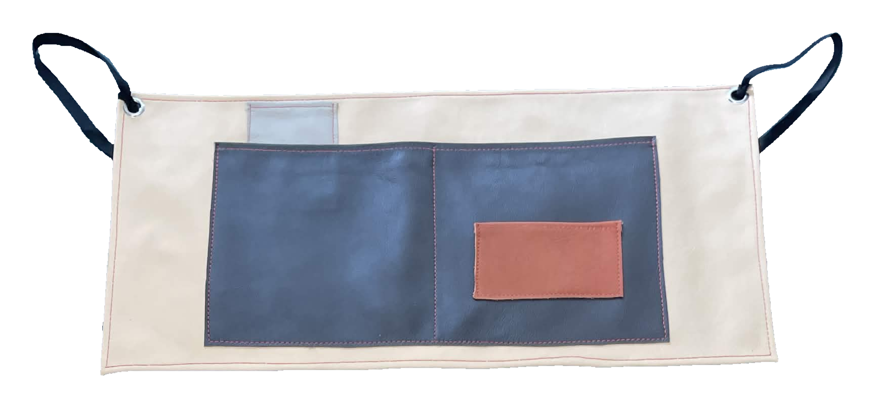 Ivory Indigo Clay Half Apron