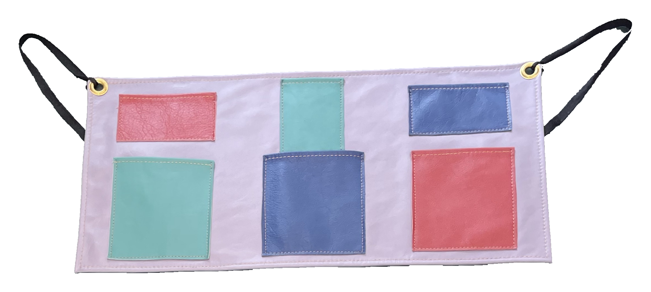 Lavender Colorblock Half Apron